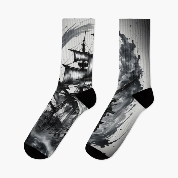 Item preview, Haunted Pirate Ship - Dark Fantasy Art designed and sold by photoparadise22.