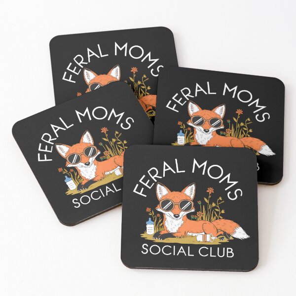 Item preview, Feral Moms Social Club - It's the perfect gift for exhausted yet fearless moms who embrace the chaos of motherhood with humor. designed and sold by ZyziowskyArt.