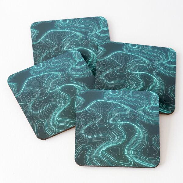 Item preview, Abstract outline topographic contour designed and sold by Giuseppe Cammino.