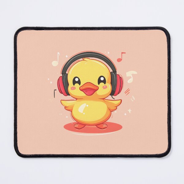 Item preview, Cute duck listening to music designed and sold by DerSenat.