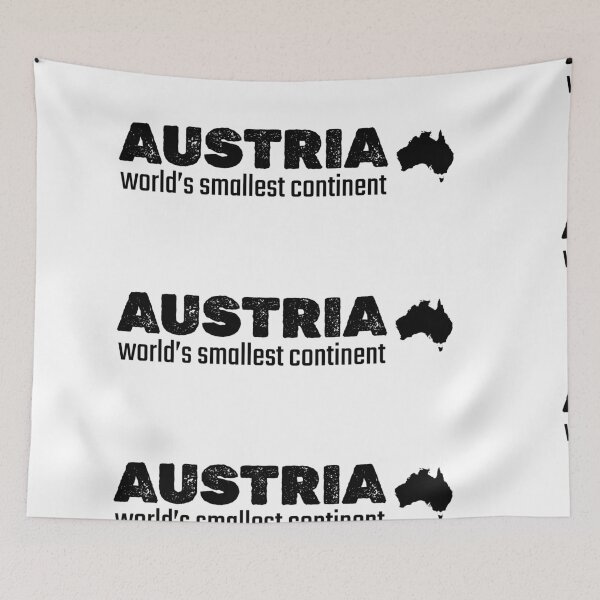Item preview, Funny Australia/AUSTRIA World's Smallest Continent designed and sold by MargLandmeter.