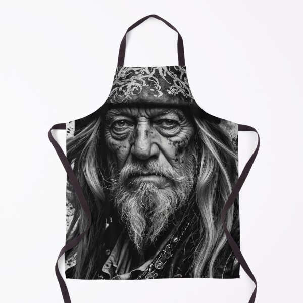 Item preview, Wise Pirate Elder - Monochrome Portrait designed and sold by photoparadise22.