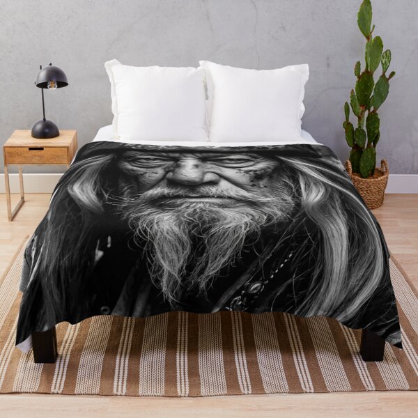 Item preview, Wise Pirate Elder - Monochrome Portrait designed and sold by photoparadise22.