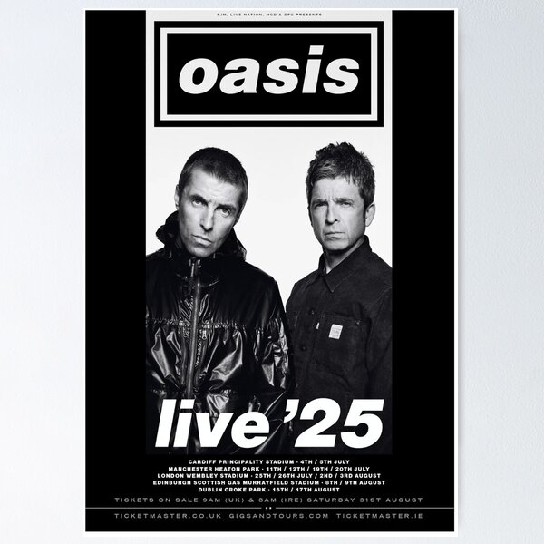 Item preview, oasis a1 poster designed and sold by signsndesigns.