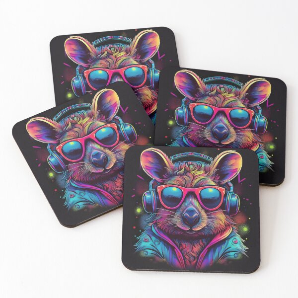 Item preview, Quokka in headphones and shades graffiti style  designed and sold by Boxing Kangaroo Retail Company.