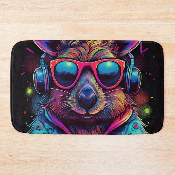 Item preview, Quokka in headphones and shades graffiti style  designed and sold by Boxing Kangaroo Retail Company.