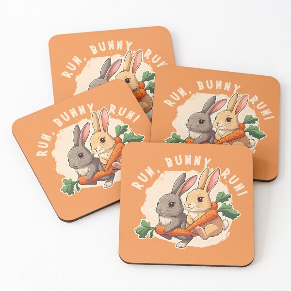 Item preview, cute bunny running designed and sold by Mbk Studios.