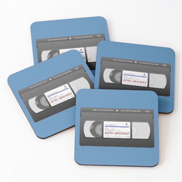 Item preview, VHS Retro Video Cassette Tape Sticker T-Shirt 01 designed and sold by OuterShellUK.