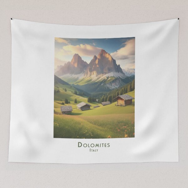 Item preview, Vintage Magic Dolomites: Retro Charm and Minimalist Style designed and sold by pod24.