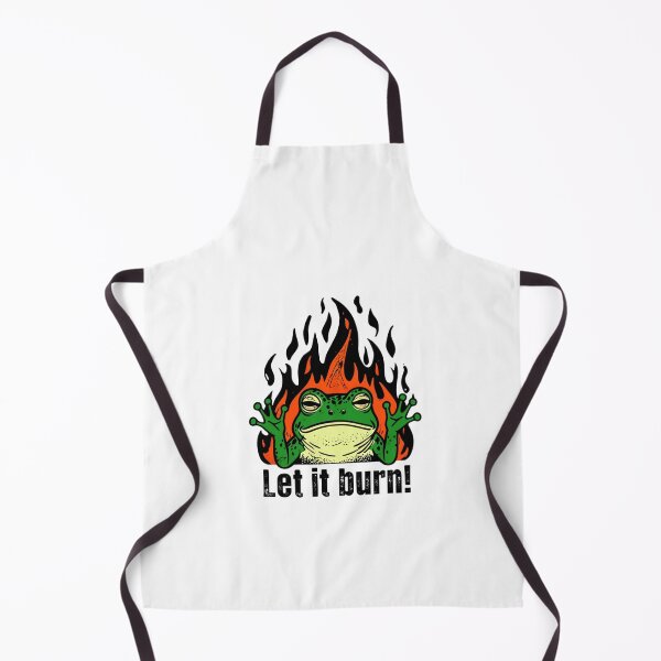 Item preview, Let It Burn Frog - Dark Humor Meme Design designed and sold by Colorful-Garden.