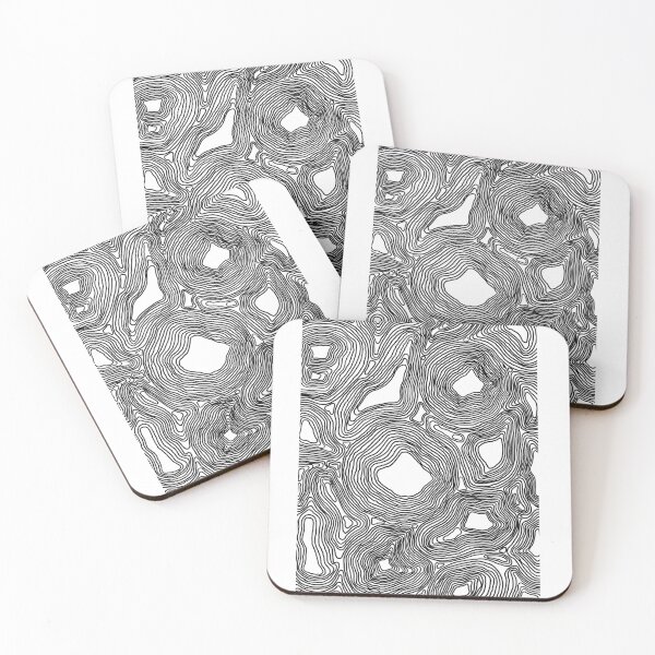 Item preview, Topographic Flow: Organic Line Layers designed and sold by byemalin.