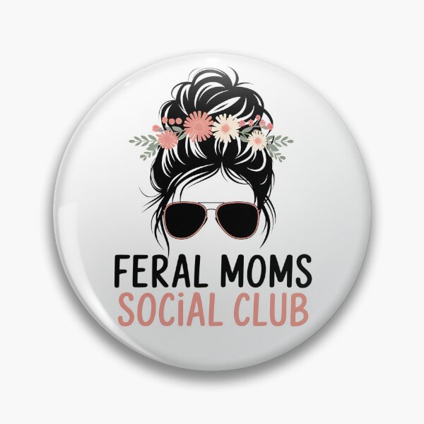 Item preview, Feral Moms Social Club - It's the perfect gift for exhausted yet fearless moms who embrace the chaos of motherhood with humor. designed and sold by ZyziowskyArt.
