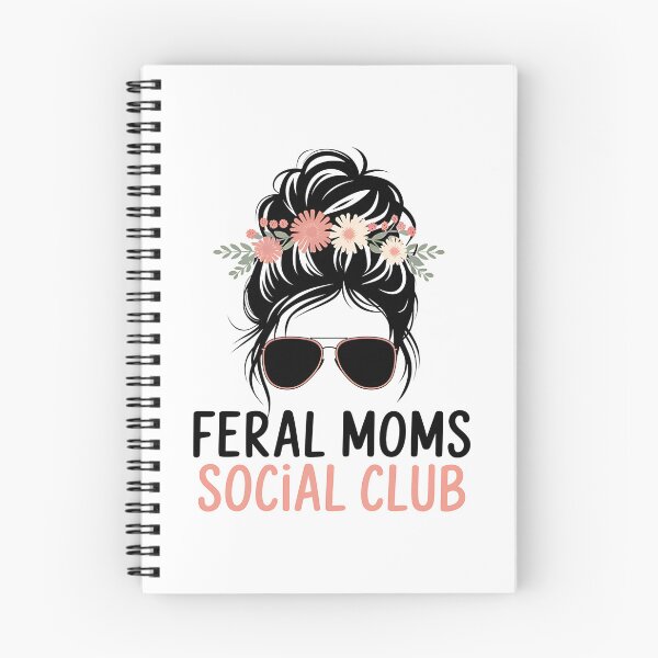 Item preview, Feral Moms Social Club - It's the perfect gift for exhausted yet fearless moms who embrace the chaos of motherhood with humor. designed and sold by ZyziowskyArt.