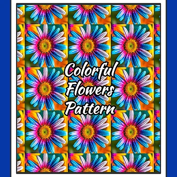 Artwork thumbnail, Cute Colorful Flowers Pattern by Patternflower