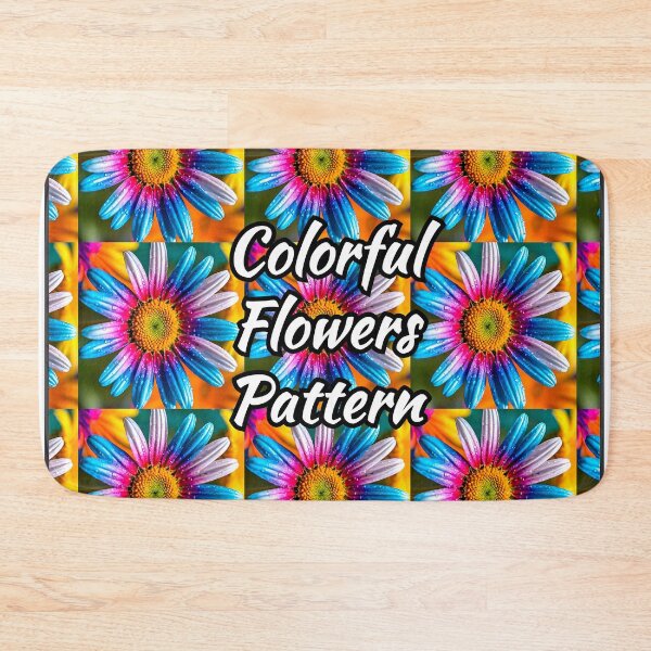 Item preview, Cute Colorful Flowers Pattern designed and sold by Patternflower.
