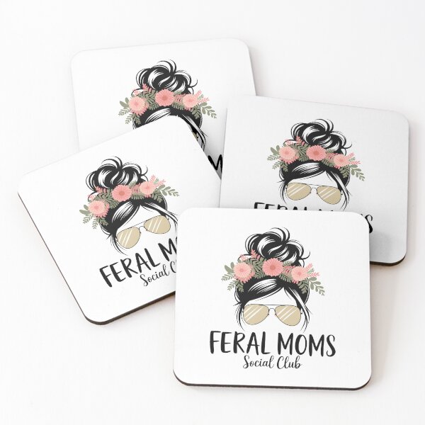 Item preview, Feral Moms Social Club - It's the perfect gift for exhausted yet fearless moms who embrace the chaos of motherhood with humor. designed and sold by ZyziowskyArt.