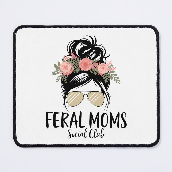 Item preview, Feral Moms Social Club - It's the perfect gift for exhausted yet fearless moms who embrace the chaos of motherhood with humor. designed and sold by ZyziowskyArt.