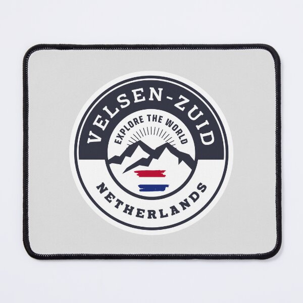Item preview, Velsen-Zuid Netherlands Black and White Crest designed and sold by World Designs.