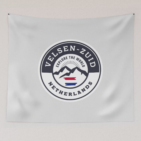 Item preview, Velsen-Zuid Netherlands Black and White Crest designed and sold by World Designs.