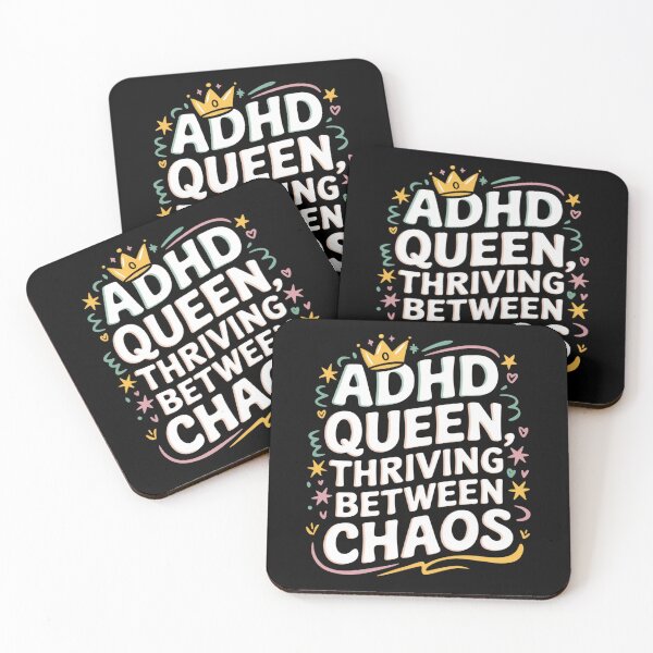 Item preview, ADHD Queen, Thriving Between Chaos designed and sold by MagicWander.