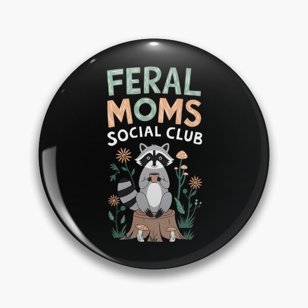 Item preview, Feral Moms Social Club - It's the perfect gift for exhausted yet fearless moms who embrace the chaos of motherhood with humor. designed and sold by ZyziowskyArt.