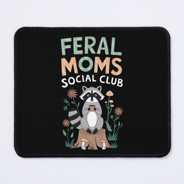 Item preview, Feral Moms Social Club - It's the perfect gift for exhausted yet fearless moms who embrace the chaos of motherhood with humor. designed and sold by ZyziowskyArt.