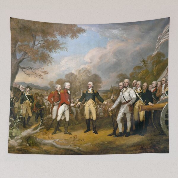 Item preview, Surrender of General Burgoyne - Historic Capitol Rotunda Art by John Trumbull (1821) designed and sold by Under-TheTable.