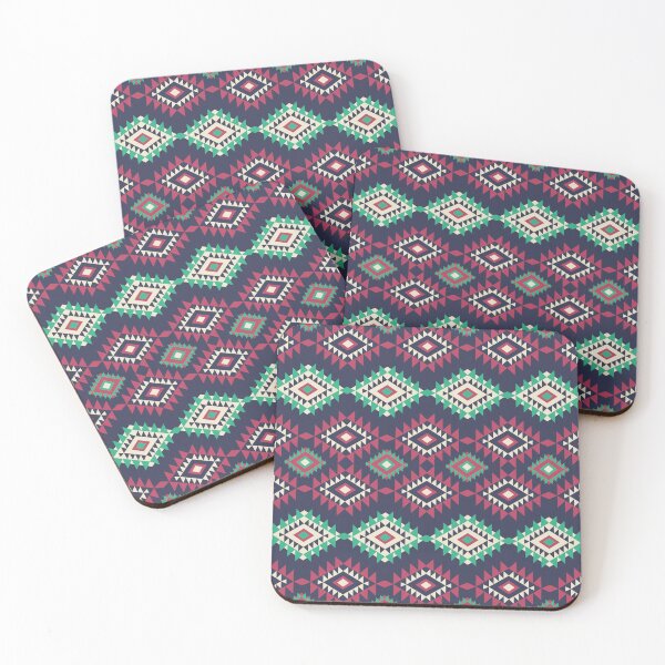 Item preview, Red and green native American pattern designed and sold by RIYA SIRI.