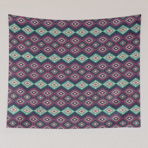 Item preview, Red and green native American pattern designed and sold by RIYA SIRI.