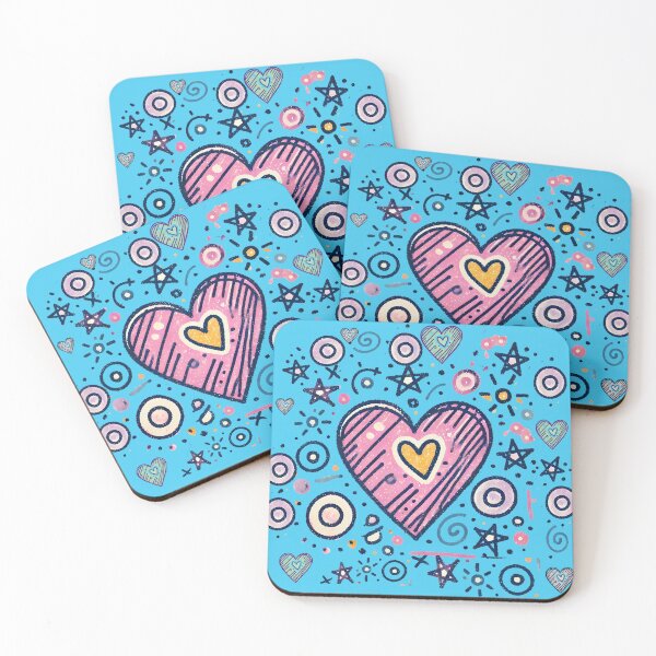 Item preview, Playful Hand-Drawn Heart with Whimsical Patterns designed and sold by The Art of Kkatarynka.