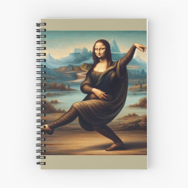 Item preview, Mona Lisa Dancing Leonardo Da Vinci Funny art parody designed and sold by ArtUnova.