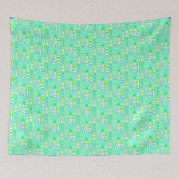 Item preview, Pastel green abstract dots |  Artistic light mint green dot pattern designed and sold by lausn.