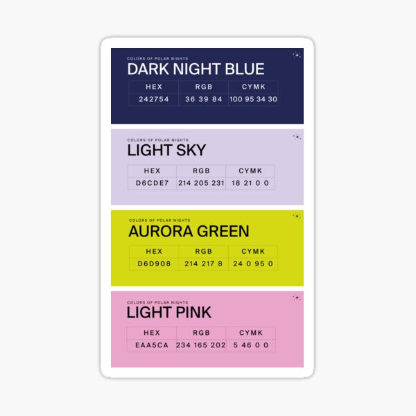 Colors of Polar Nights Sticker