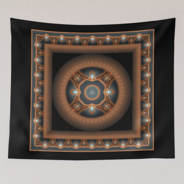 Item preview, Red glossy fairy fractal framed decoration designed and sold by Galas Art.