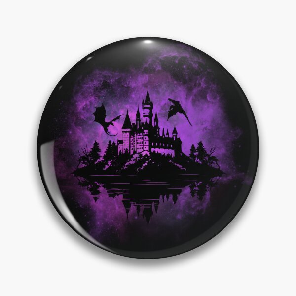 Item preview, Magical Castle with Dragons Fantasy Art - Book Lovers designed and sold by AestHenni17.
