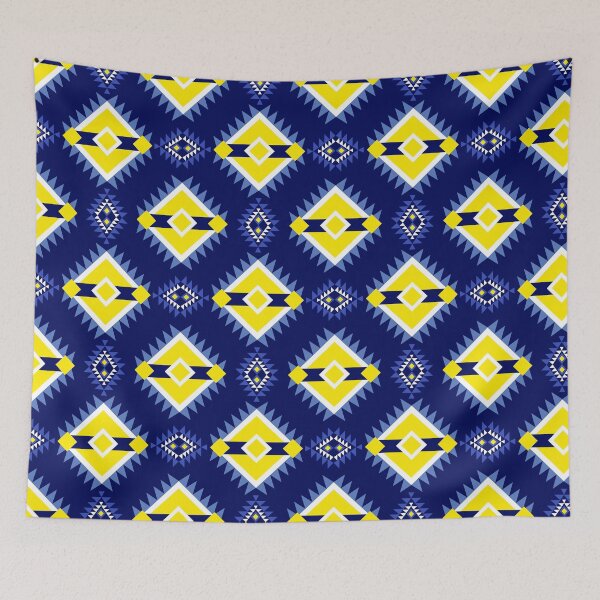 Item preview, Blue and yellow simple native American design. designed and sold by RIYA SIRI.