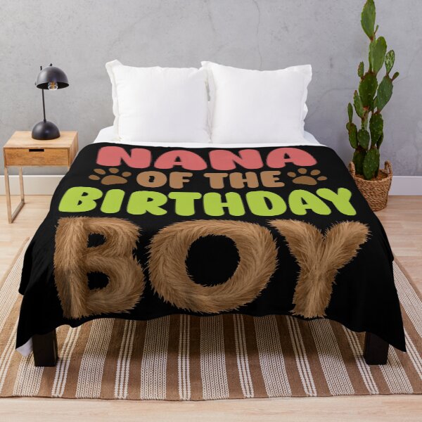Item preview, Nana Of The Birthday Boy Dog Family Matching Party design designed and sold by Colorfulman.