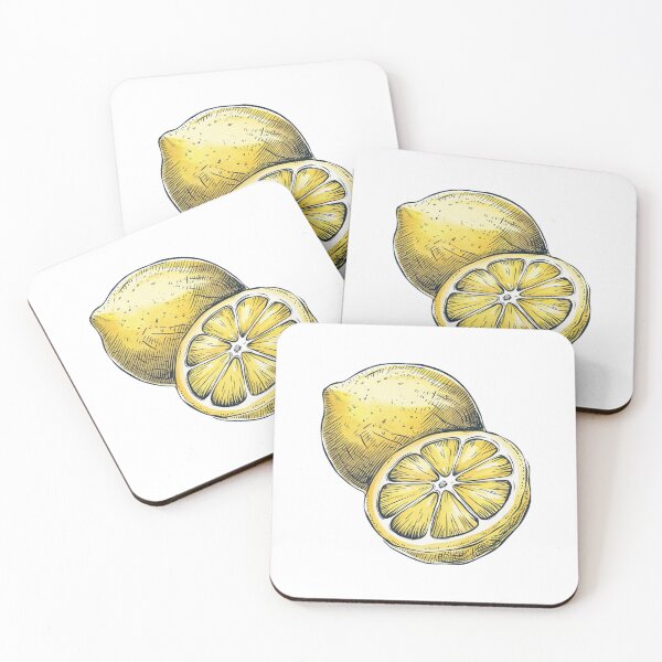 Item preview, Modern Trendy hand painted yellow lemon slice Fruit watercolor  designed and sold by SOUFIANE1991.