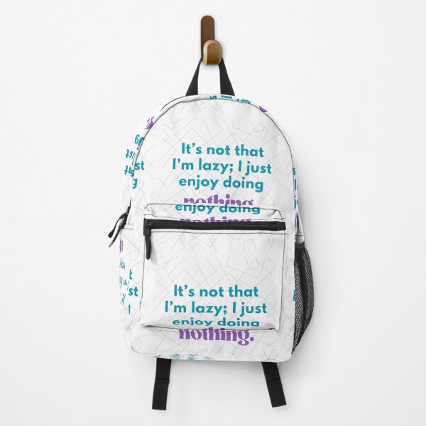 Item preview, Funny Lazy Quote – Enjoy Doing Nothing Design designed and sold by RaiyaTees.