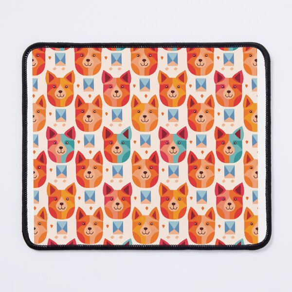 Item preview, Shiba Inu Pattern designed and sold by Fat Fish Canvas.