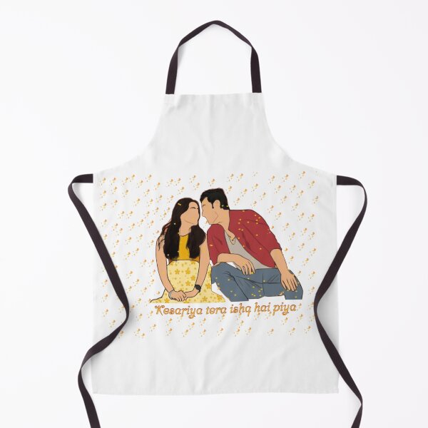 Item preview, Aliya Bhatt and Ranbir Kapoor. Kesariya tera ishq hai piya designed and sold by ZI-Stars.