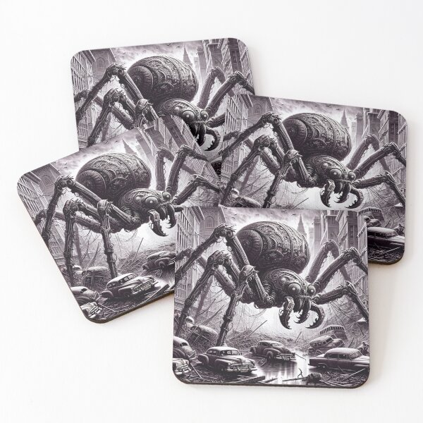 Item preview, Biomechanical Spider Destroying New York designed and sold by M-Y-A-R-T-.