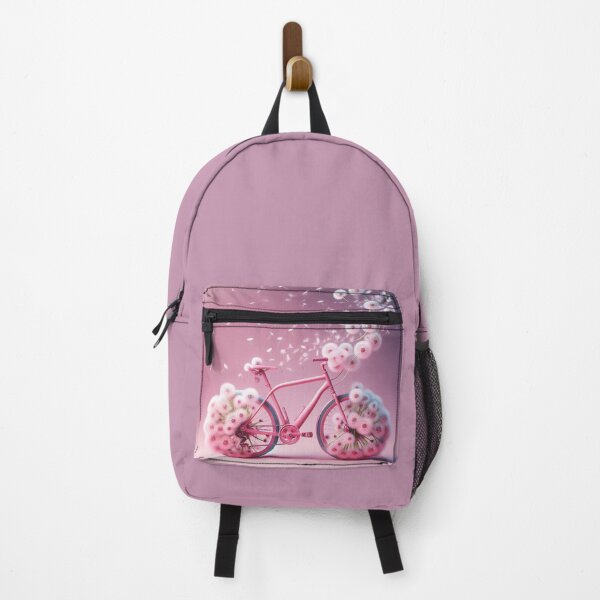 Item preview, Pink Bicycle and Flowers Flying Dandelions designed and sold by ArtUnova.