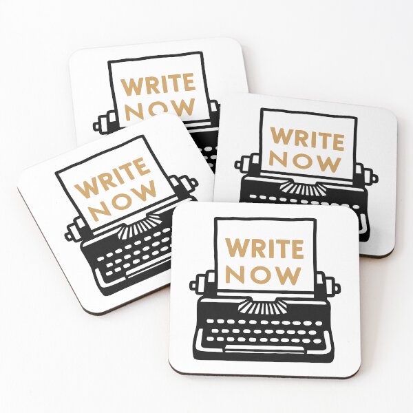 Item preview, Retro typewriter with motivational quote - write now designed and sold by TheHellSong.