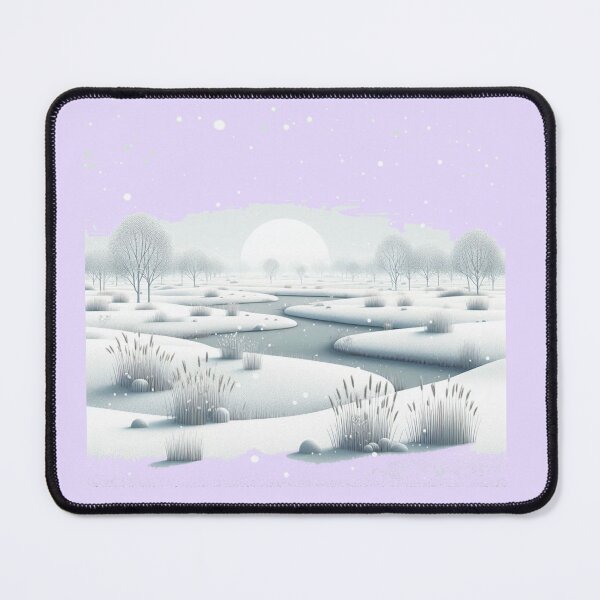 Item preview, "Winter Serenity at Tallgrass Prairie National Preserve | Snowy , designed and sold by PaintMeWorld.