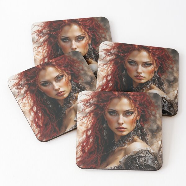 Item preview, Fiery Elegance: The Pirate Queen's Fierce Gaze designed and sold by photoparadise22.