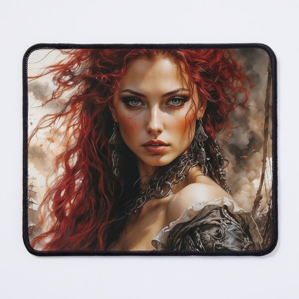 Item preview, Fiery Elegance: The Pirate Queen's Fierce Gaze designed and sold by photoparadise22.