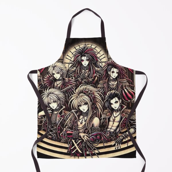 Item preview, Vintage 90s Rock T-Shirt Design – Visual Kei Style Model 1 designed and sold by NeonBot_Shop.