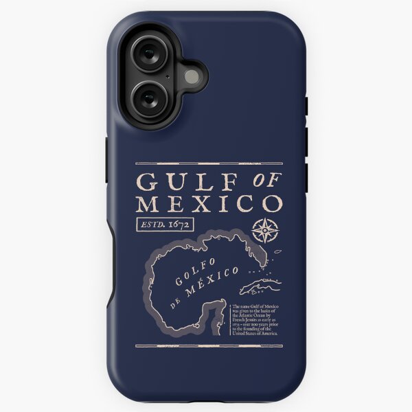 Vista previa del artículo con la obra «Mapa histórico del Golfo de México de 1672», diseñado y vendido por Geek Updated.