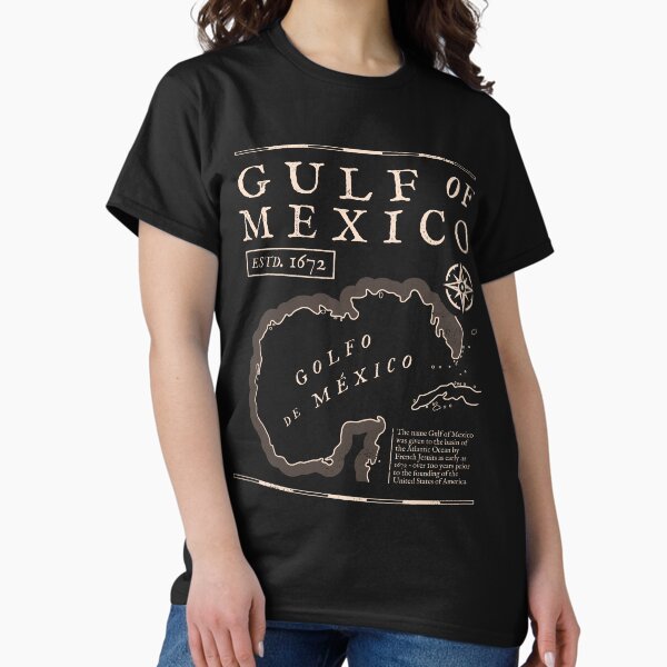 Item preview, Gulf of Mexico 1672 Historic Map designed and sold by Geek Updated.
